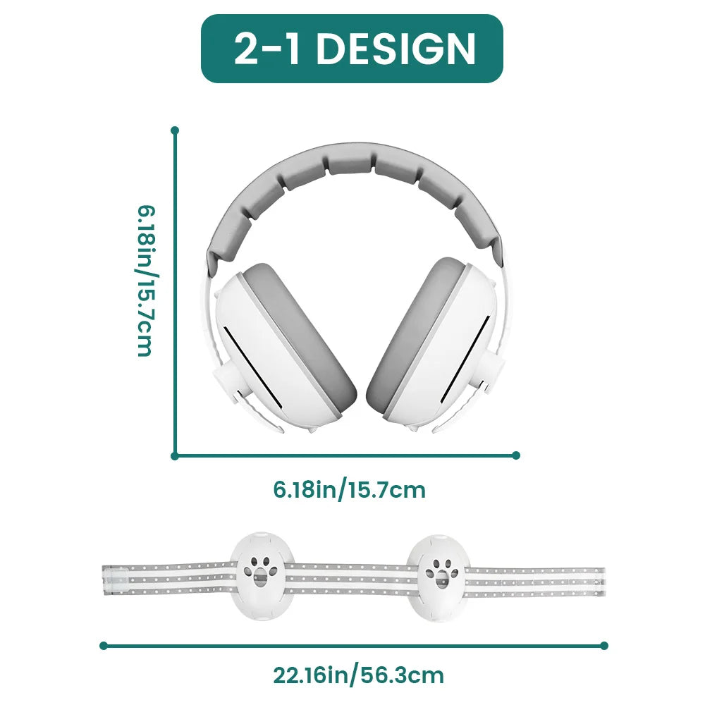 Casque Anti-Bruit Bébé 2-en-1 | MDN Store