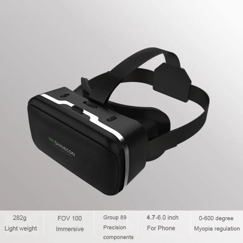 Casque VR Shinecon 10.0 - Lunettes 3D Réalité Virtuelle pour Smartphone | MDN