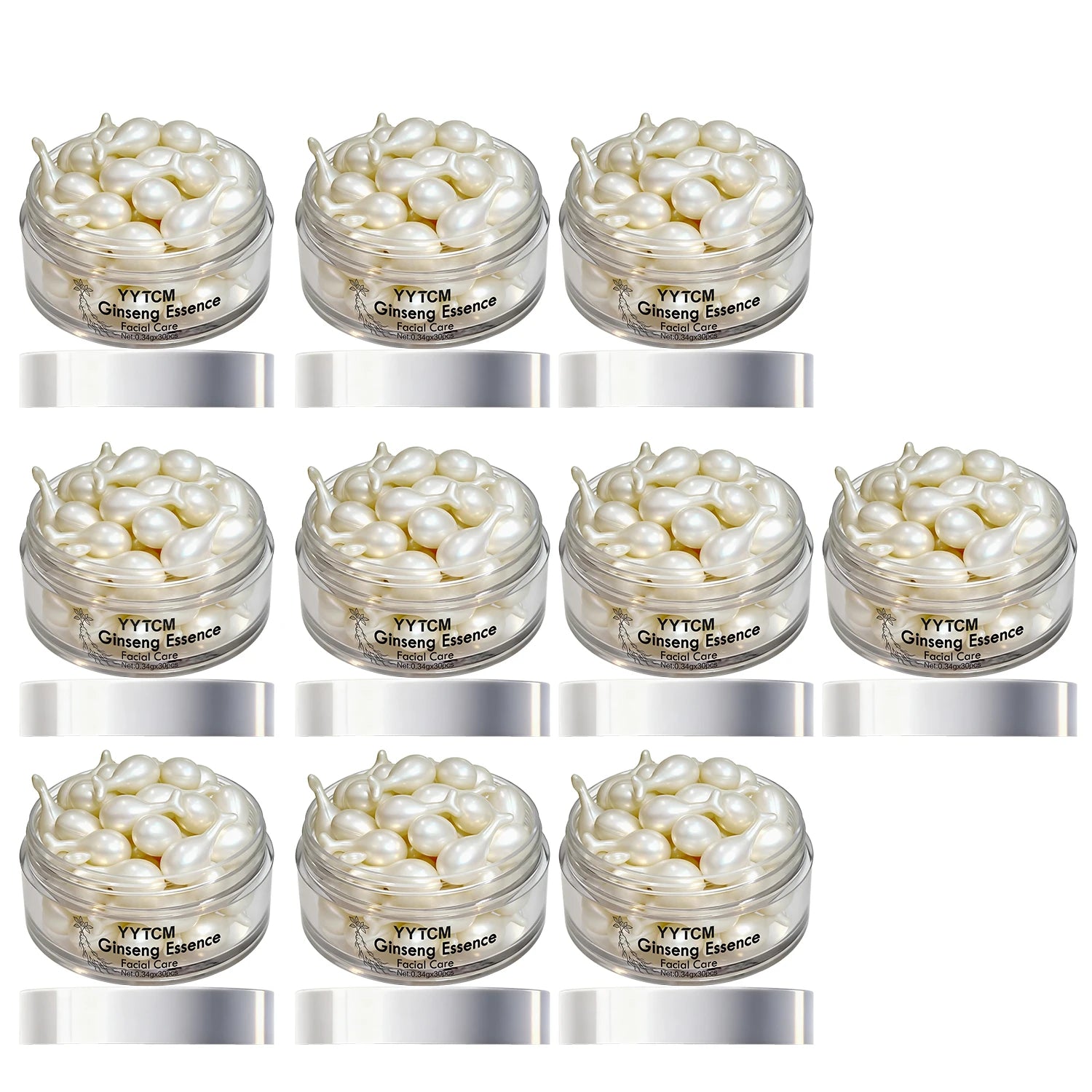 Capsules Ginseng Hydratantes Squalane Niacinamide Vitamine E Rétinol | MDN Store 25