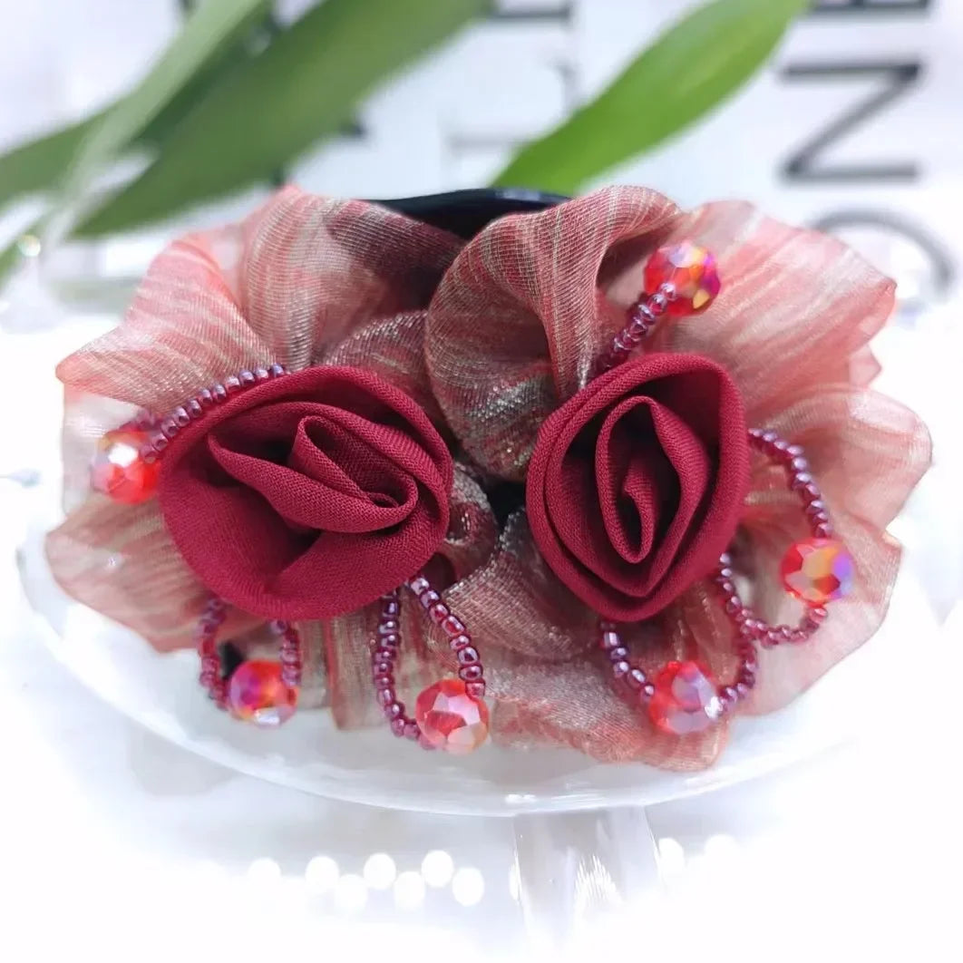 Pince à Cheveux Crabe Fleurie - Accessoire Cheveux Élégant et Pratique | MDN Store
