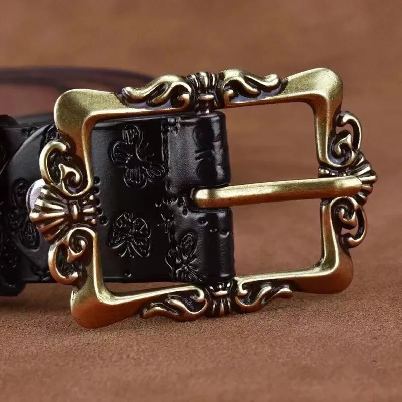 Ceinture Large Cuir Femme Retro Style Coreen | MDN Store 25