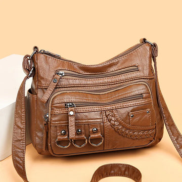 Sac Bandoulière Vintage Multi-Poches Femme Voyage Bureau | MDN Store