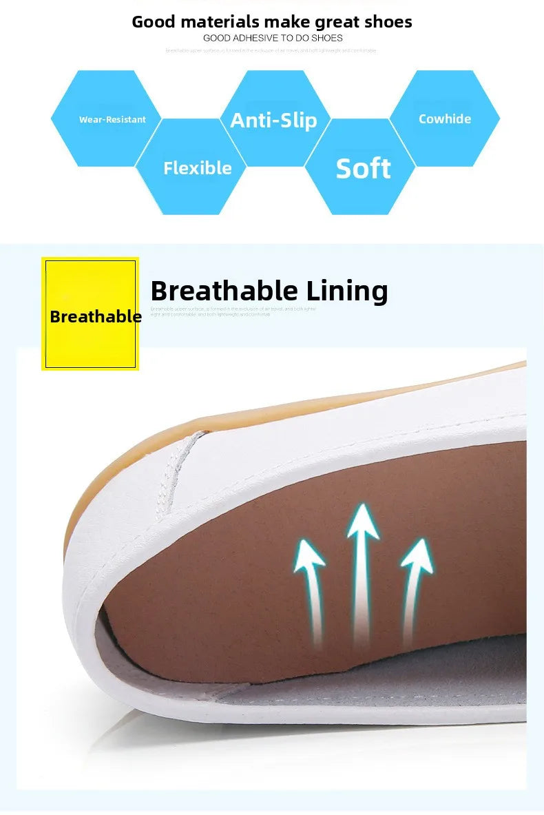 Chaussures Cuir Confort Slip-On Respirantes | MDN