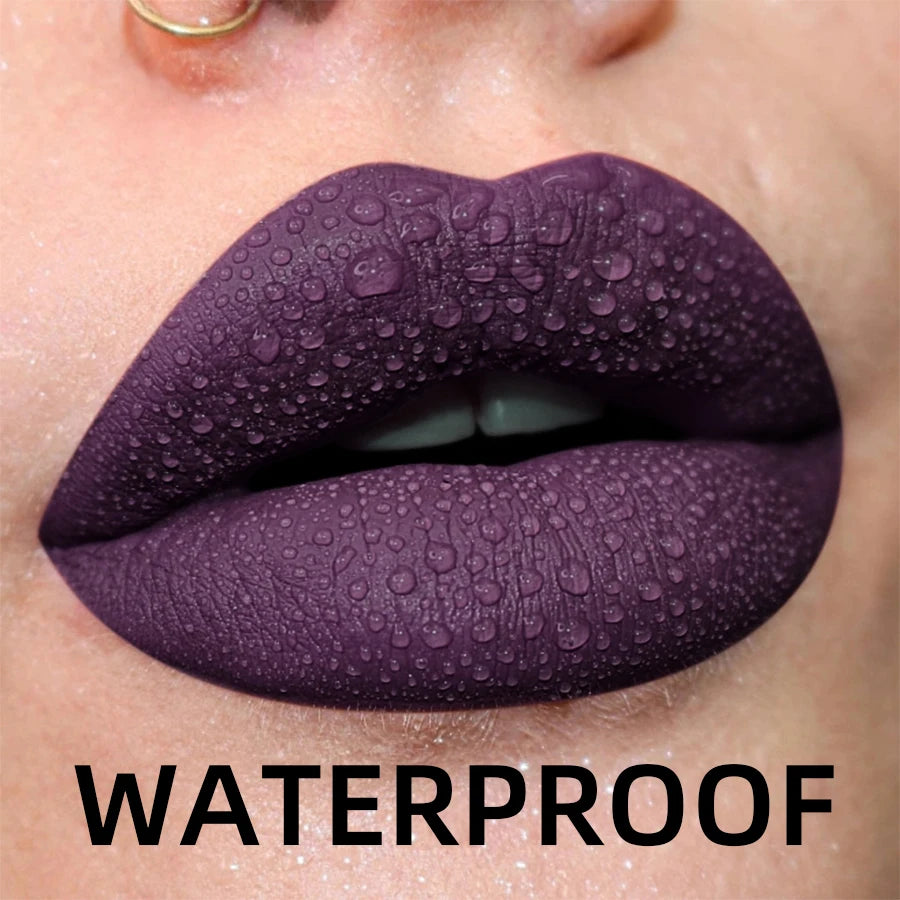 Gloss Lèvres Mat Velours 19 Couleurs Imperméable Nude Noir Rouge | MDN Store