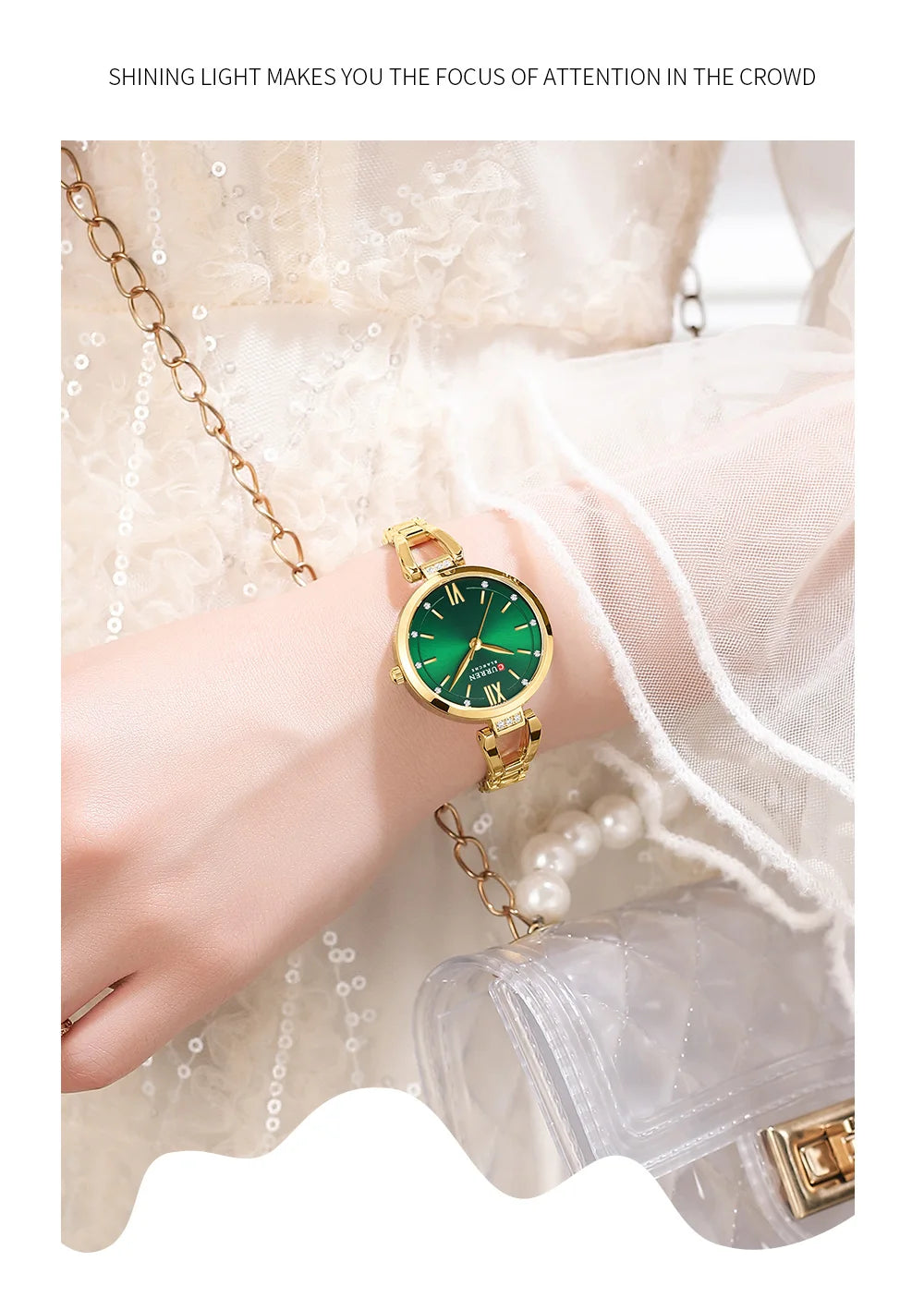 Montre Quartz Femme Acier Inoxydable Elegante Bracelet Fashion | MDN Store 25