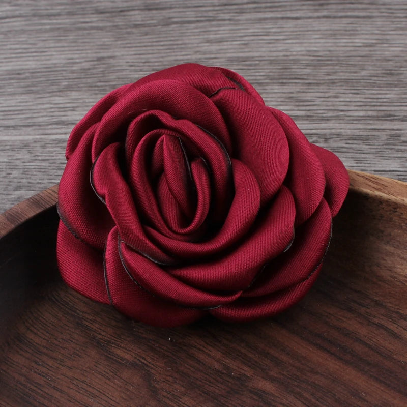 Lot de 10 Fleurs en Satin 6cm - Accessoires Cheveux Mariage | MDN Store