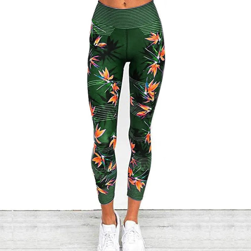 Leggings Camouflage Feuille d'Érable Taille Haute Femme | MDN Store