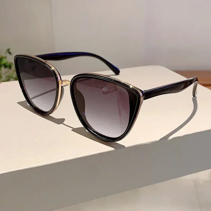Lunettes Soleil Triangle Cat Eye Métal | MDN Store