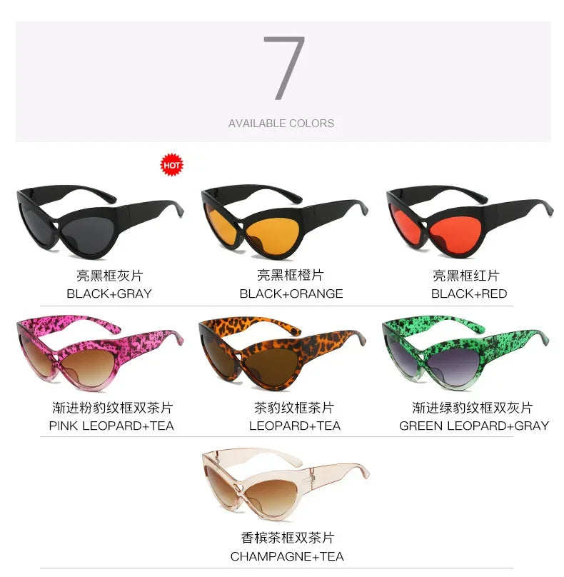Lunettes Soleil Cat Eye Papillon Y2K | MDN Store