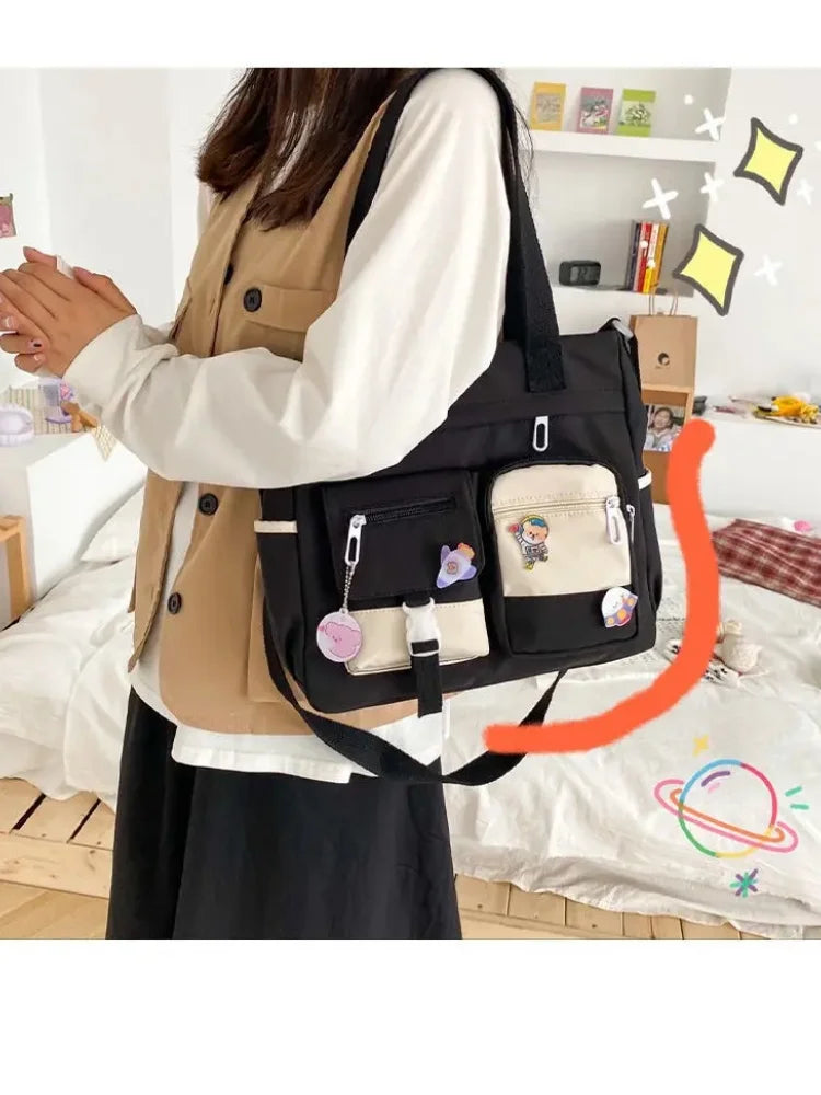 Sac Femme Imperméable Toile Grande Capacité Bandoulière | MDN Store