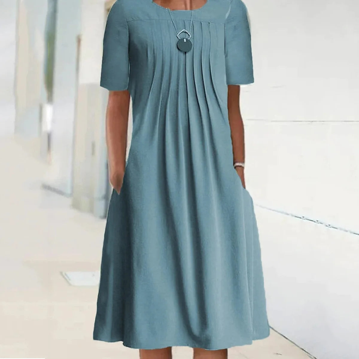 Robe Longue Femme Bohème Fleurie Volants Poches Été | MDN Store