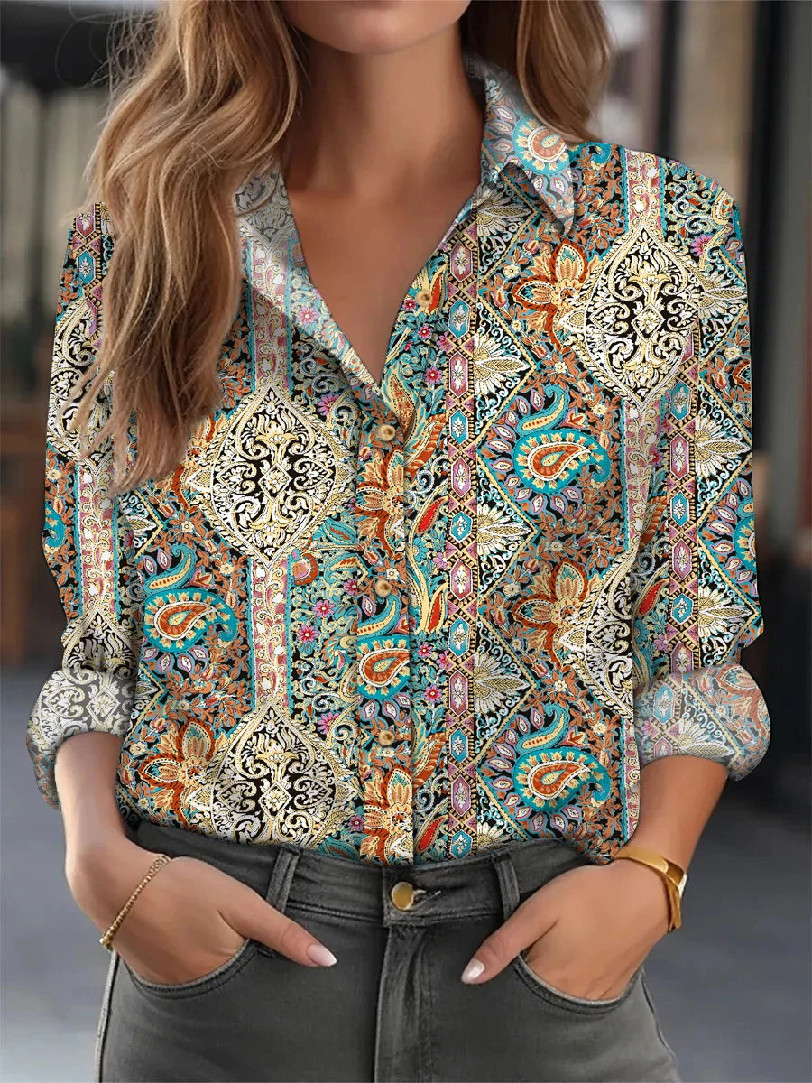 Chemise Loose Imprimée Femme | MDN Store