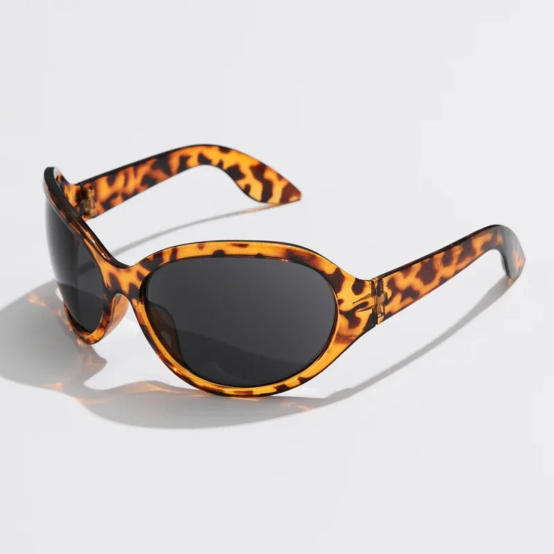 Lunettes de Soleil Style Années 2000 Punk Ovales UV400 | MDN Store