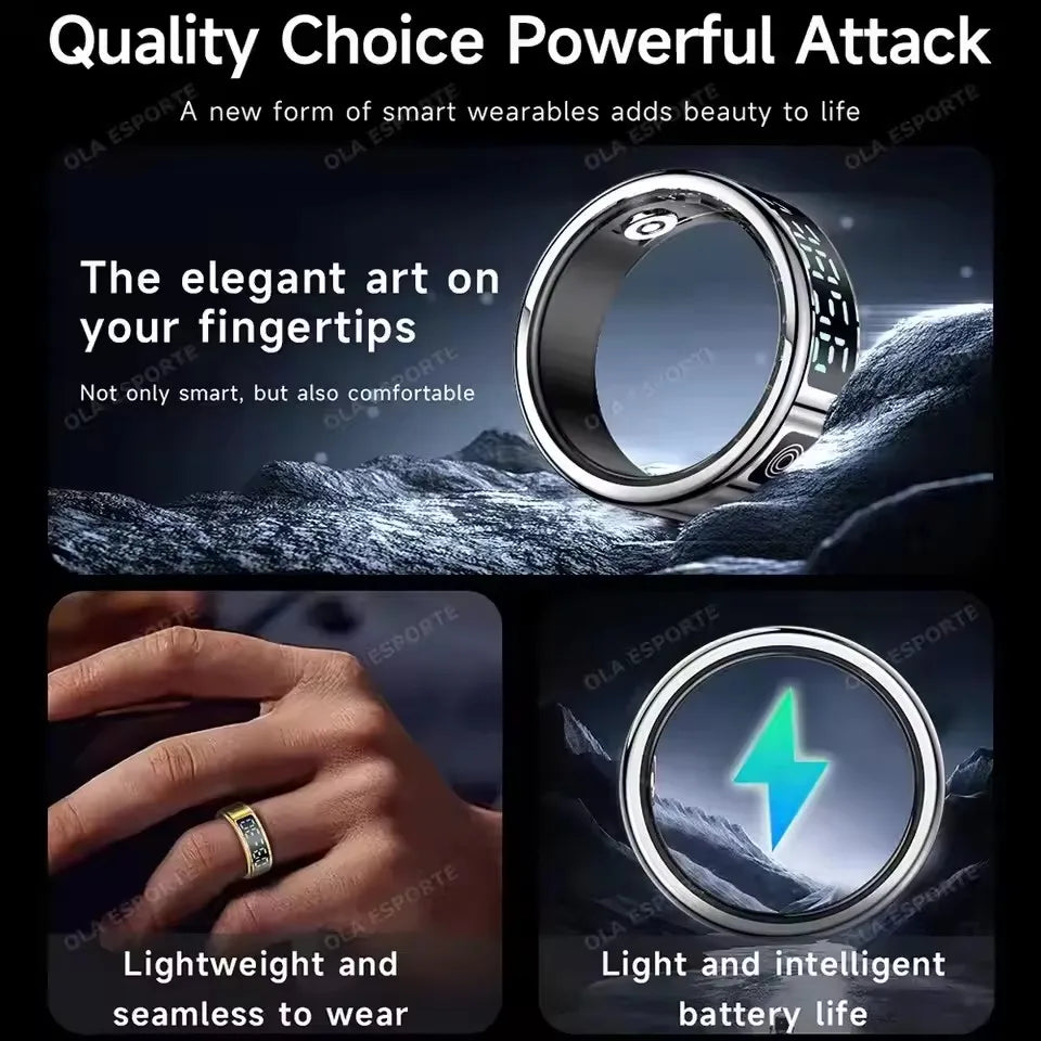 Bague Connectée Écran Tactile Charge Sans Fil Étanche 5ATM | MDN Store