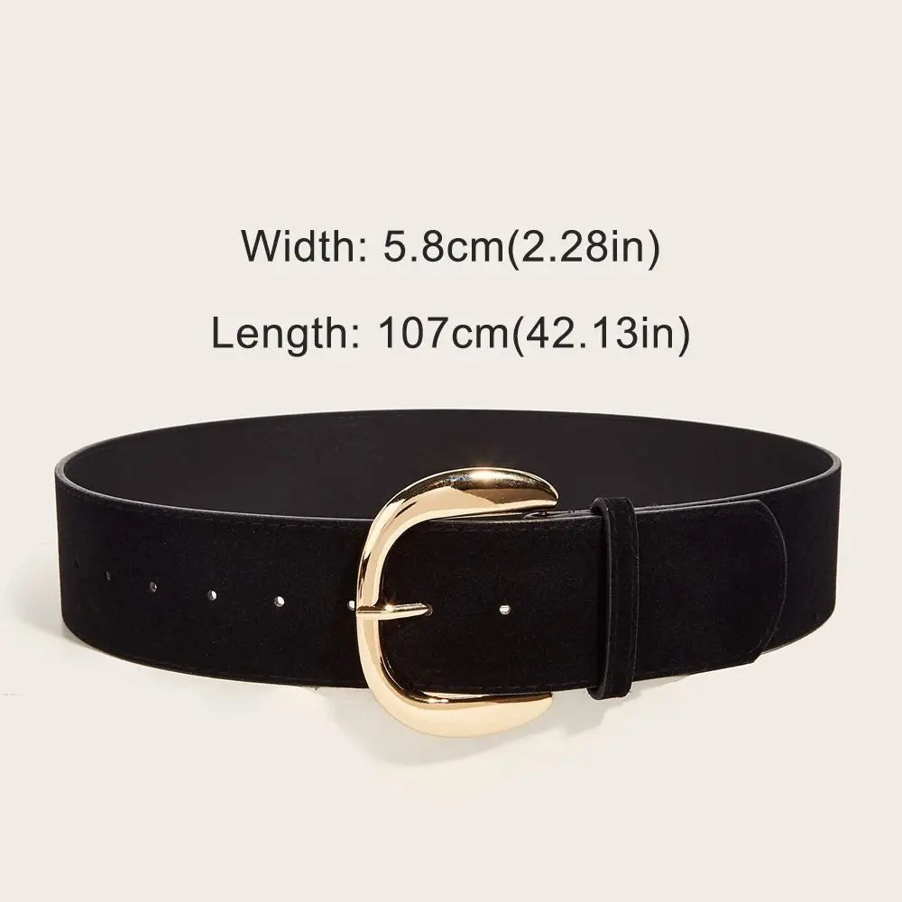 Ceinture Large Cuir Suédé Luxe | MDN Store