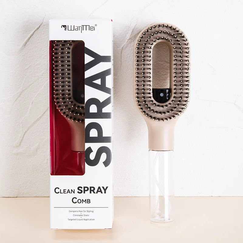 Brosse Demelante 2-en-1 Pulverisateur Massage Cuir Chevelu Antistatique | MDN Store 25