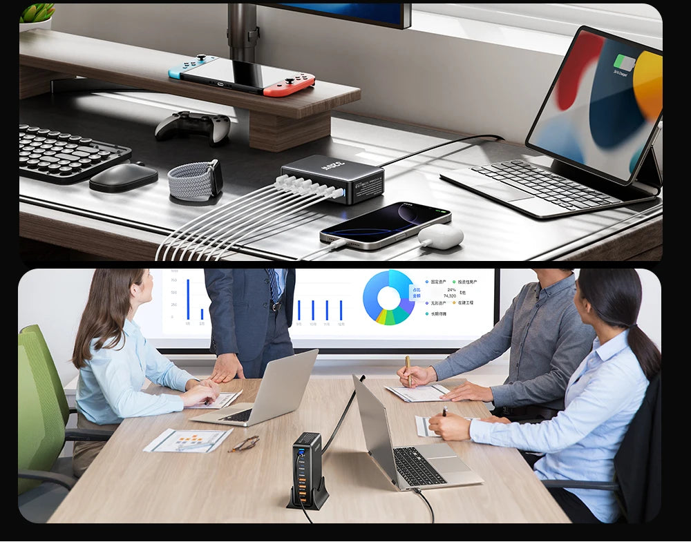 Chargeur GaN 320W 8 Ports USB-C PD 100W | MDN Store