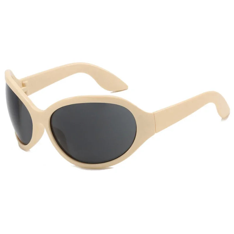 Lunettes de Soleil Style Années 2000 Punk Ovales UV400 | MDN Store