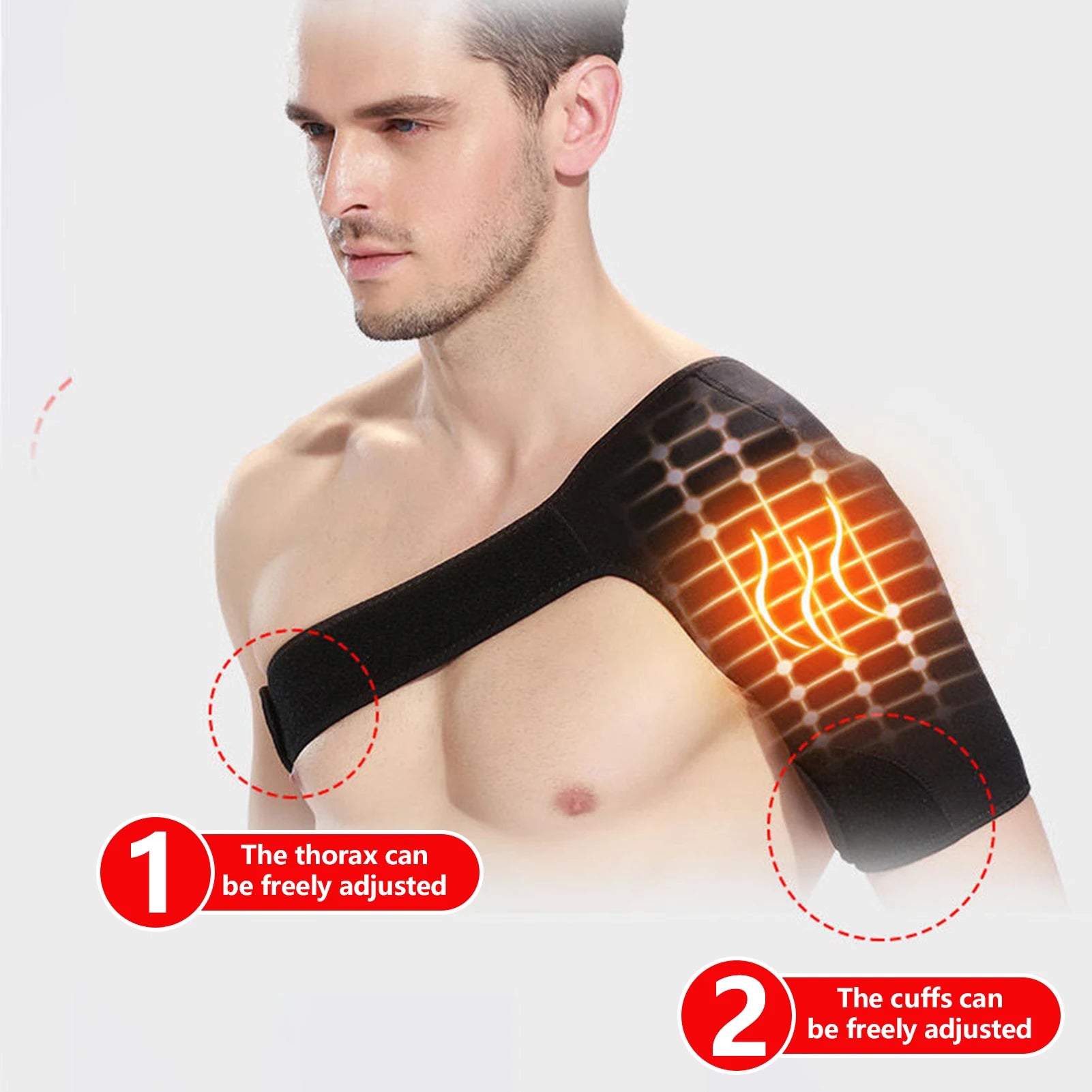 Attelle Épaule Auto-Chauffante Réglable - Douleurs Cervicales & Physiothérapie | MDN Store 25