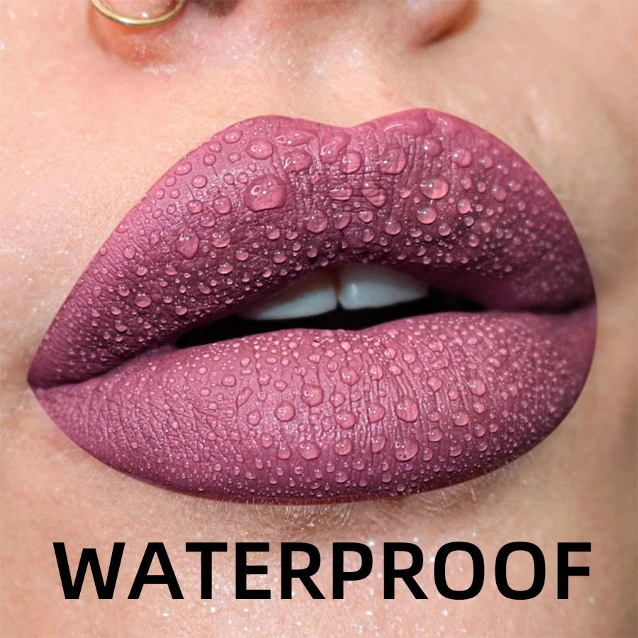 Gloss Lèvres Mat Velours 19 Couleurs Imperméable Nude Noir Rouge | MDN Store