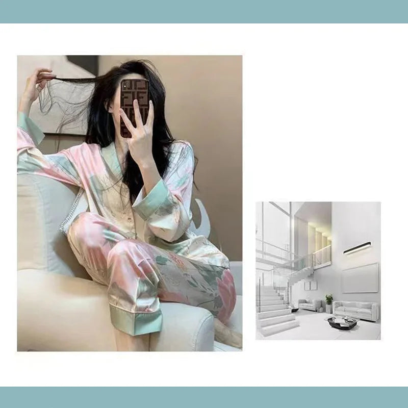 Pyjama Satin Soie 2 Pièces | MDN Store