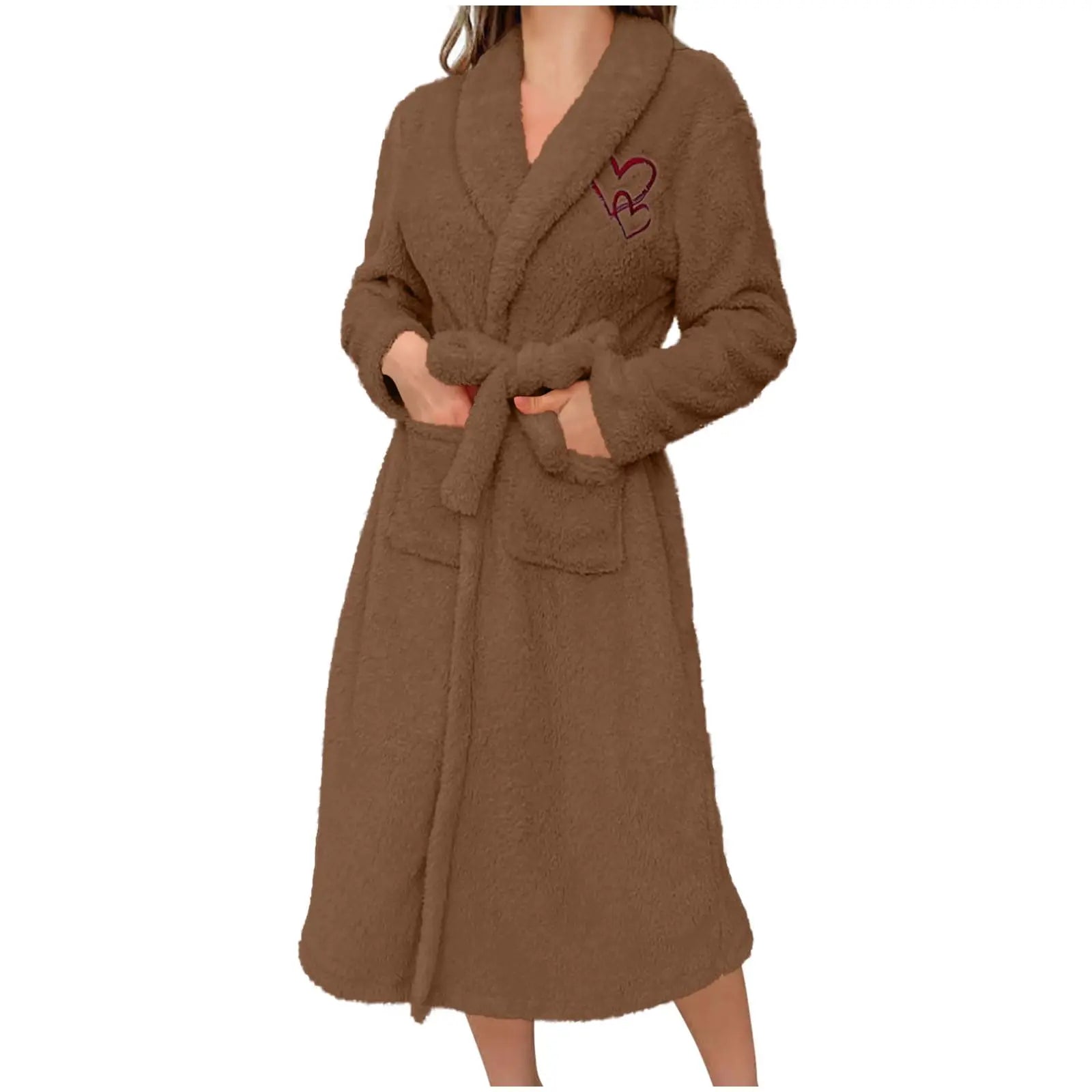 Peignoir Peluche Manches Longues Hiver | MDN Store