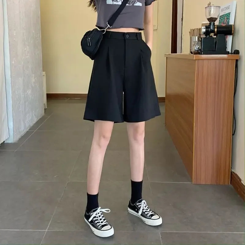 Short Femme Taille Basse Large Style Coréen | MDN