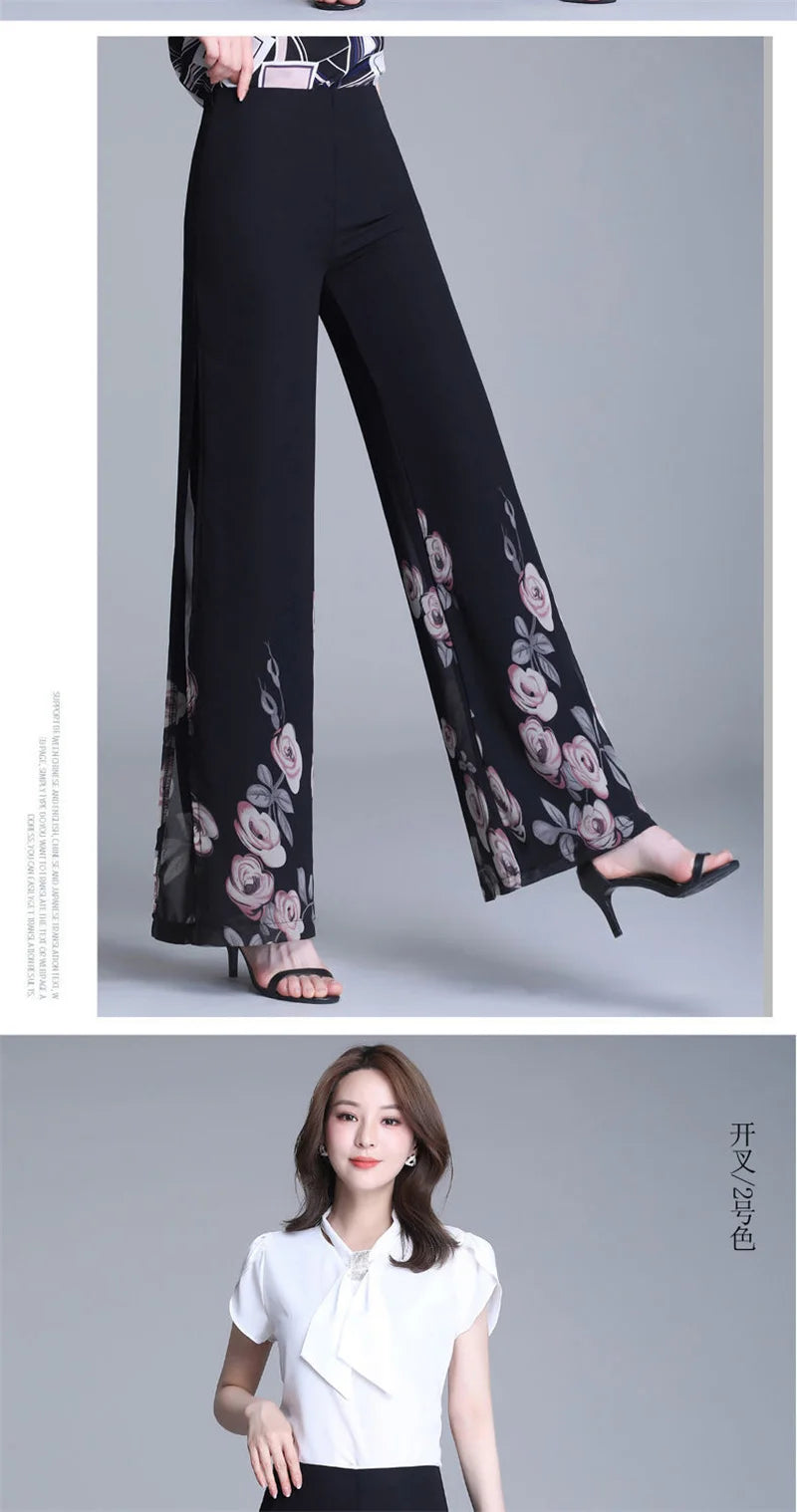 Pantalon Grande Femme Mousseline Imprimé | MDN Store