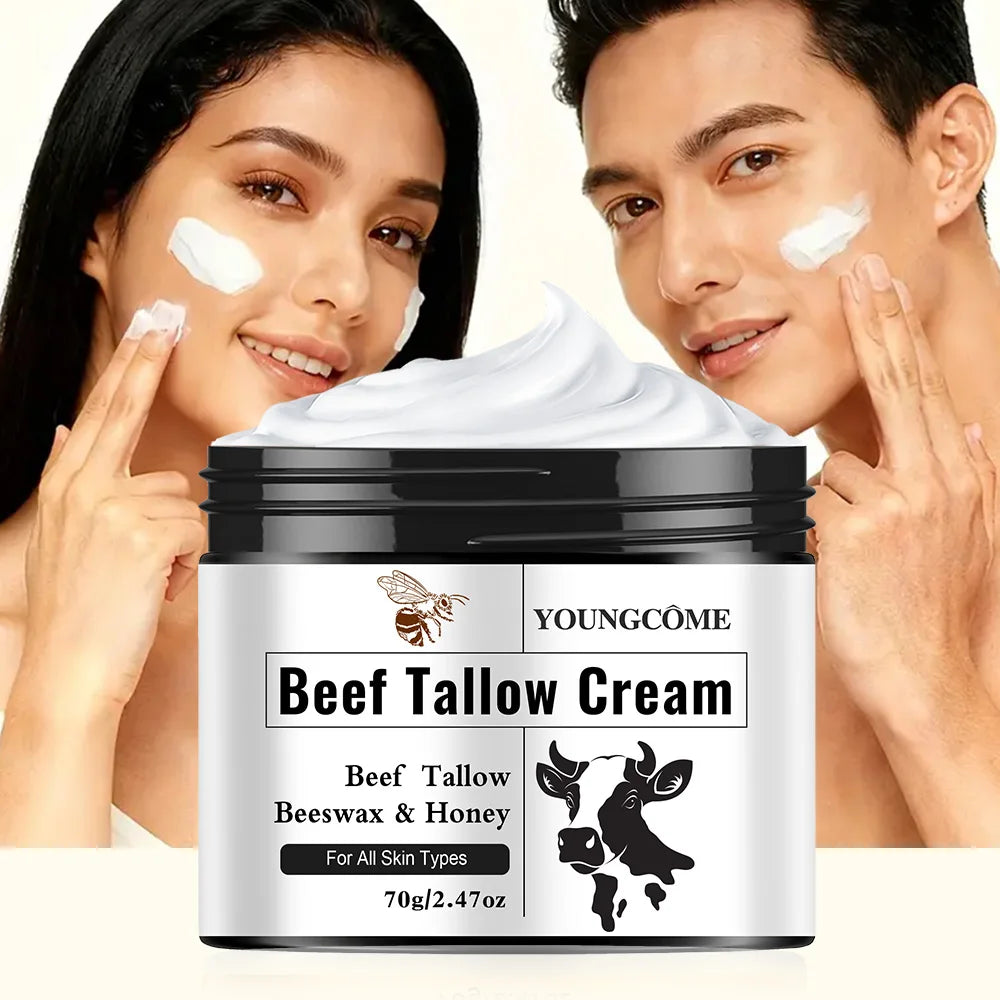 Crème Visage Suif de Bœuf Miel Hydratation Éclaircissant Anti-Rougeurs | MDN Store