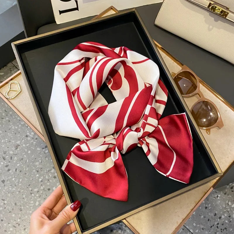 Foulard Soie Long Étroit Femme Cravate | MDN Store