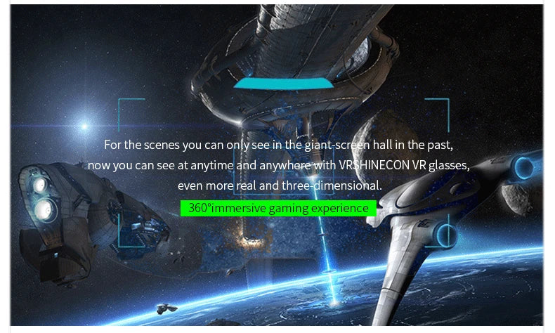 Casque VR Shinecon 10.0 - Lunettes 3D Réalité Virtuelle pour Smartphone | MDN