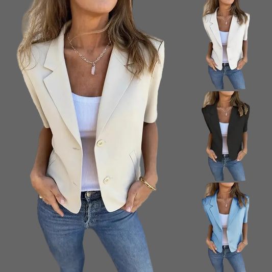 Blazer Femme Manches Courtes Été | MDN