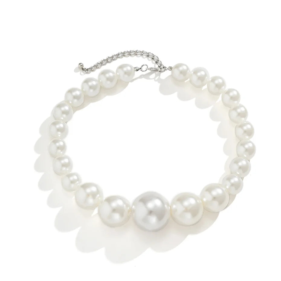 Collier Ras-de-Cou Perles Imitation Maxi | MDN Store