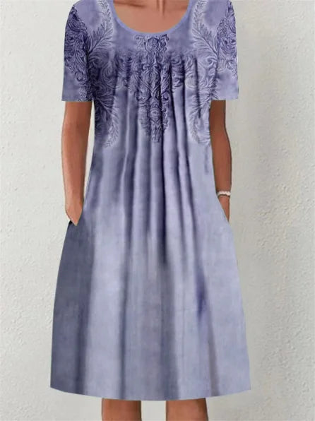 Robe Longue Femme Bohème Fleurie Volants Poches Été | MDN Store