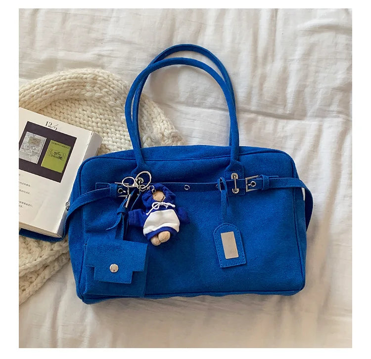 Sac à Main Femme Cuir Daim Vintage Grande Capacité Bureau - MDN