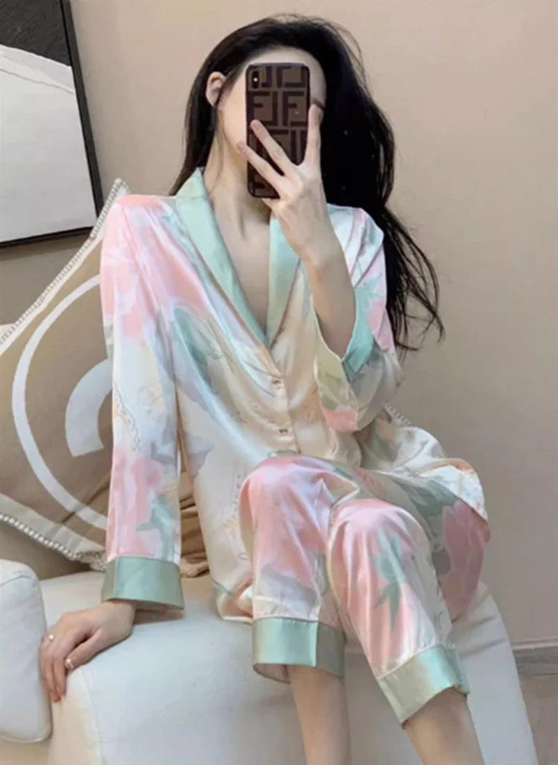 Pyjama Satin Soie 2 Pièces | MDN Store