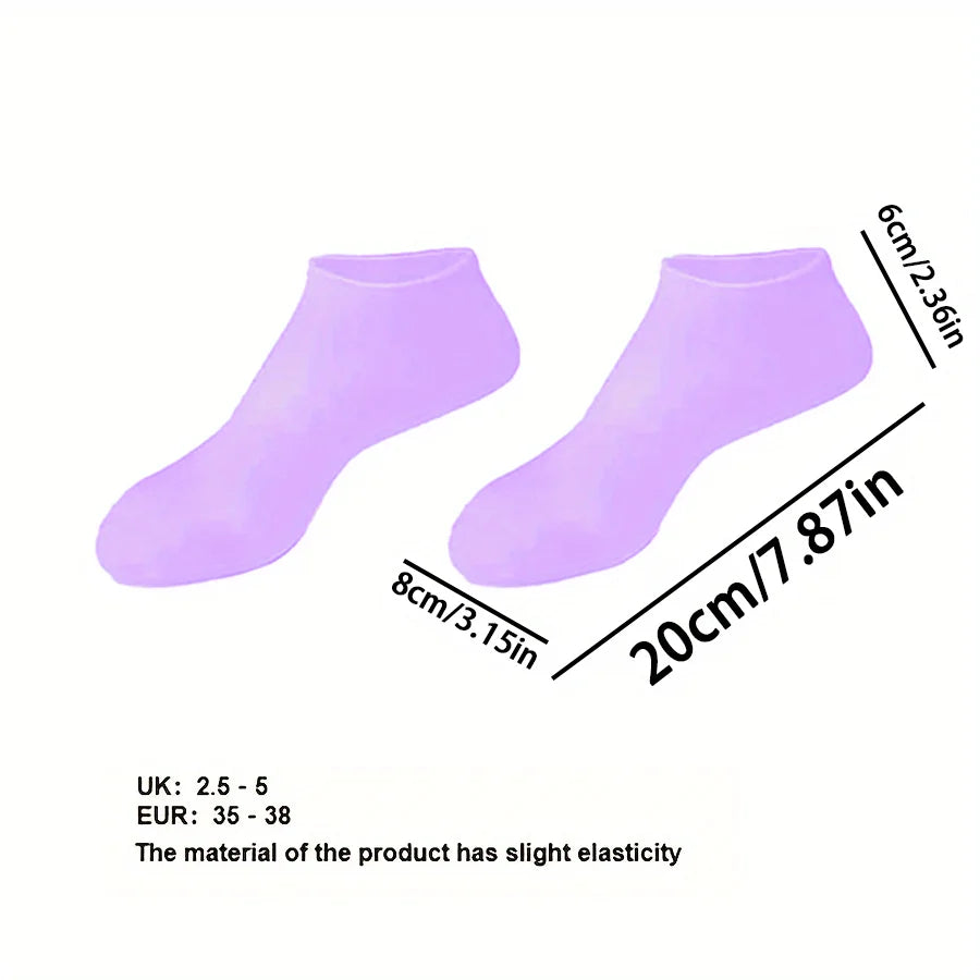 Chaussettes Hydratantes Silicone - Pieds Secs & Talons Craquelés Femme | MDN Store 25