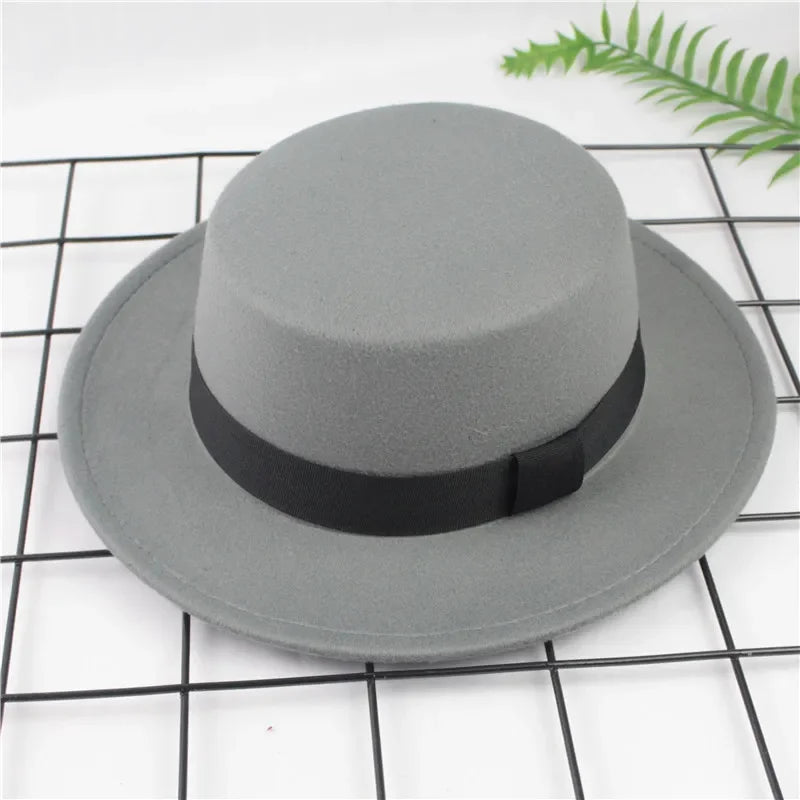 Chapeau Plat Vintage Laine Britannique | MDN
