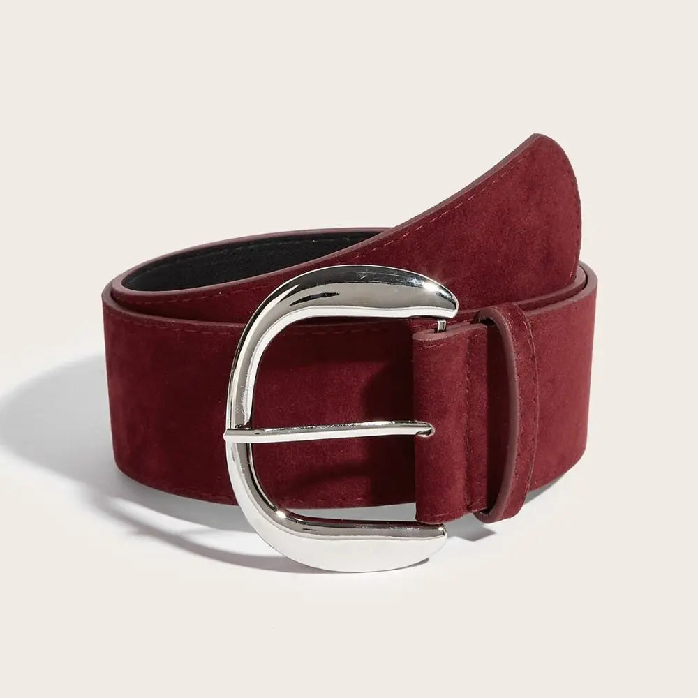 Ceinture Large Cuir Suédé Luxe | MDN Store