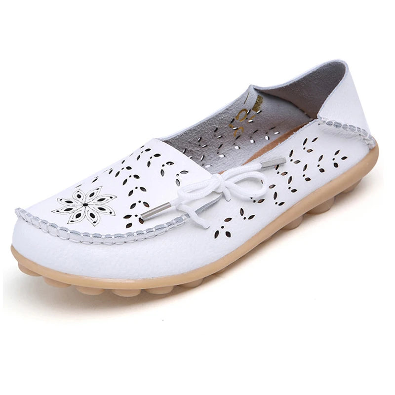 Mocassins Cuir Souple Respirants Femme | MDN Store