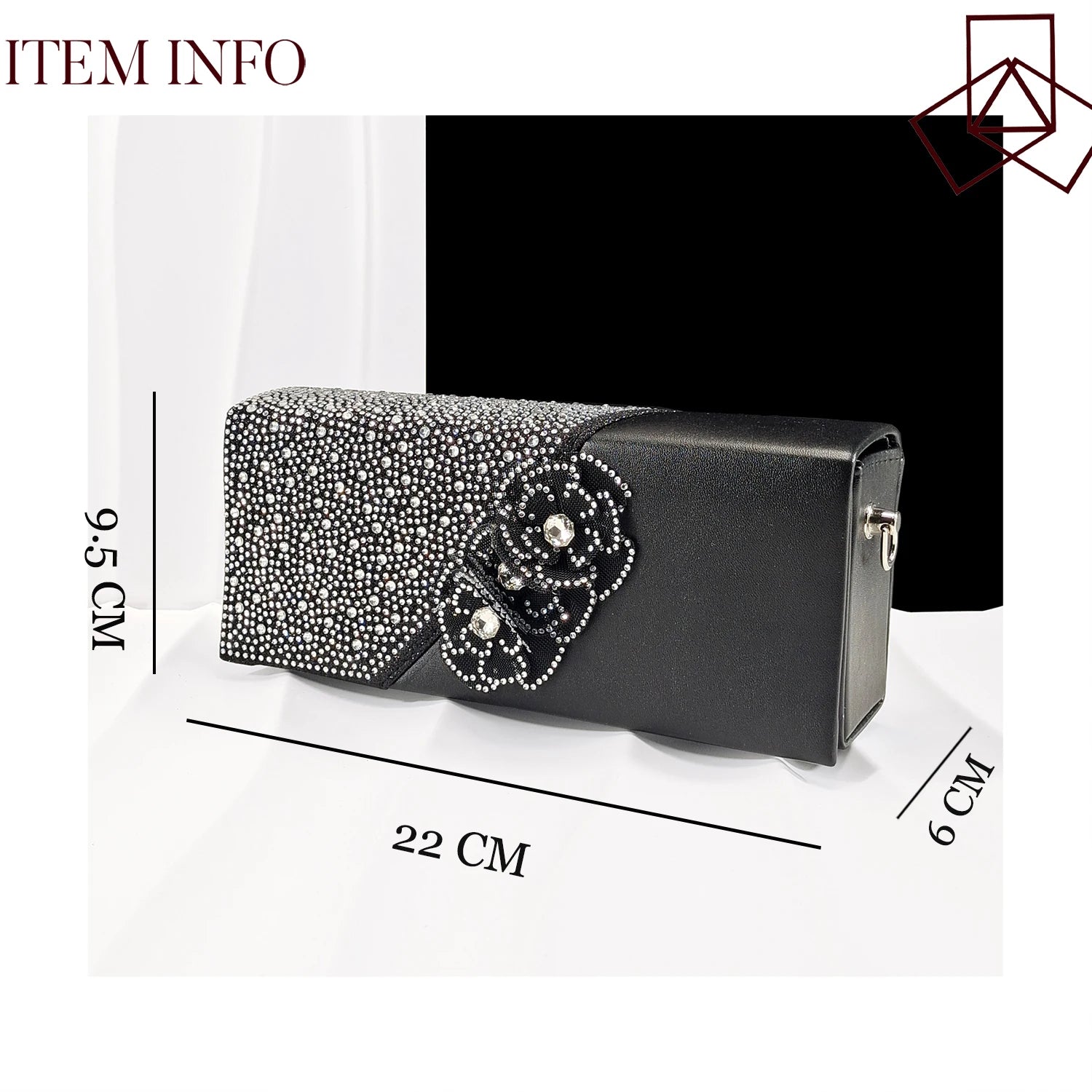 Escarpins Bout Pointu Talon Carré Femme Soirée Cristaux Élégant | MDN Store 25