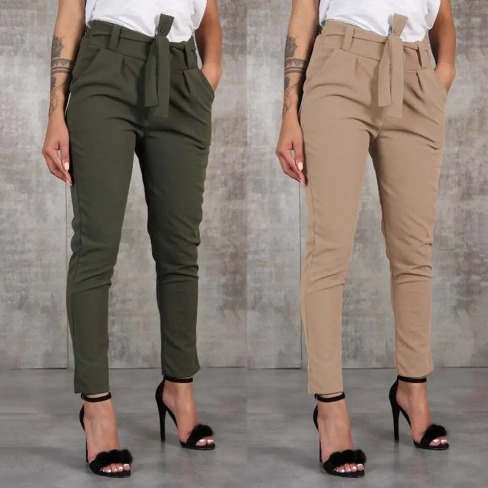 Pantalon Femme Taille Haute Ceinture | MDN Store