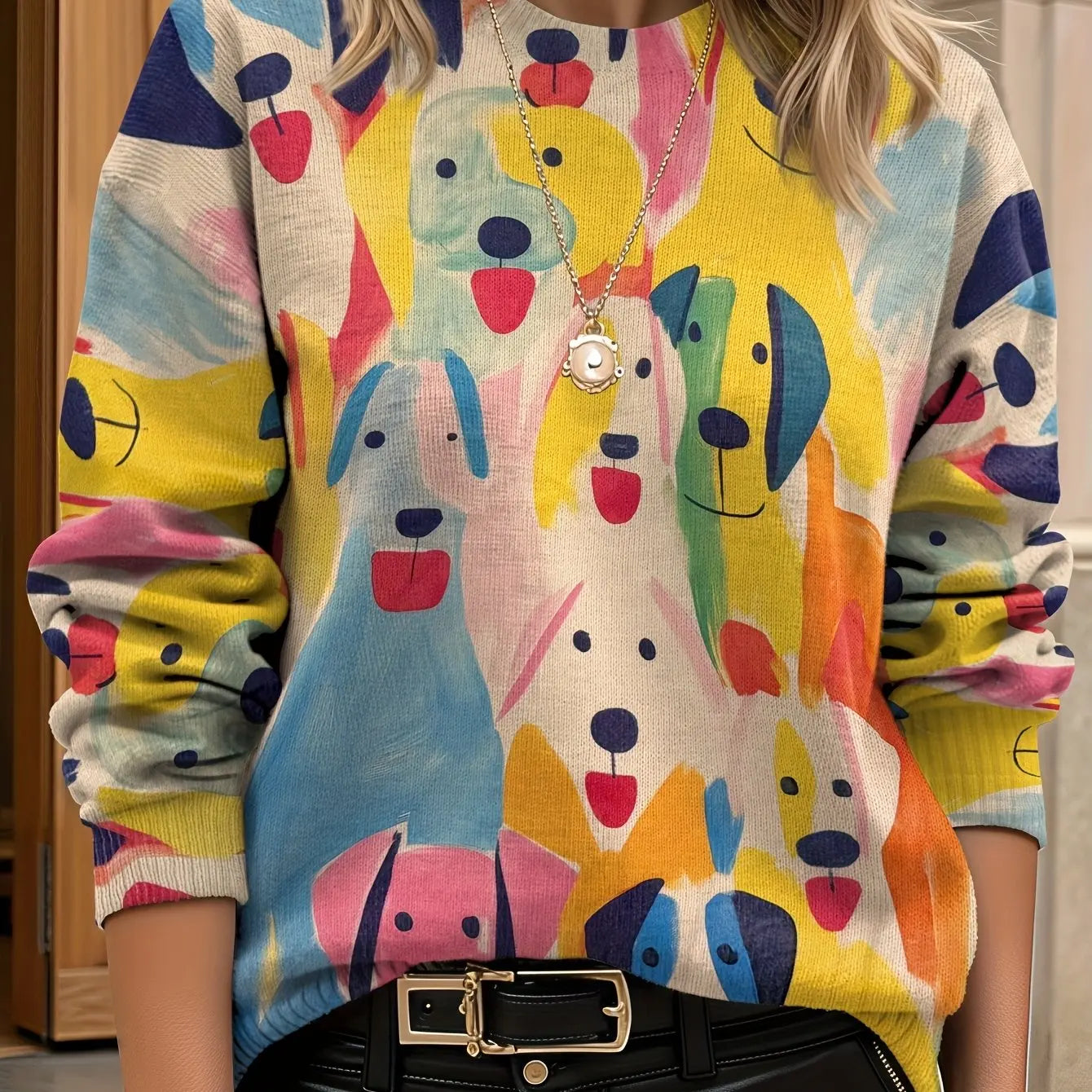 Pull Femme Floral Col Rond | MDN