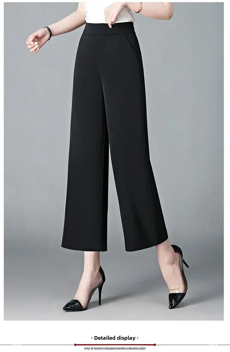 Pantalon Large Soie Glacée Blanc Femme | MDN Store