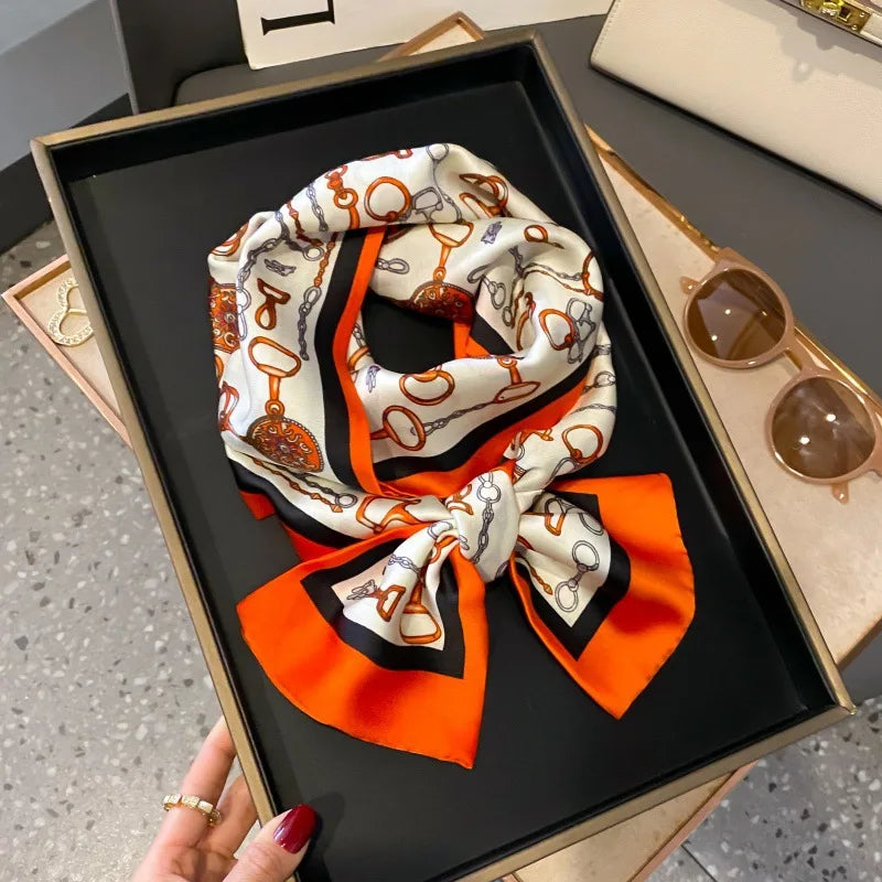 Foulard Soie Long Étroit Femme Cravate | MDN Store