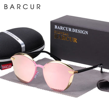 BARCUR Lunettes de Soleil Polarisées Femme Oeil de Chat UV400 | MDN Store 25