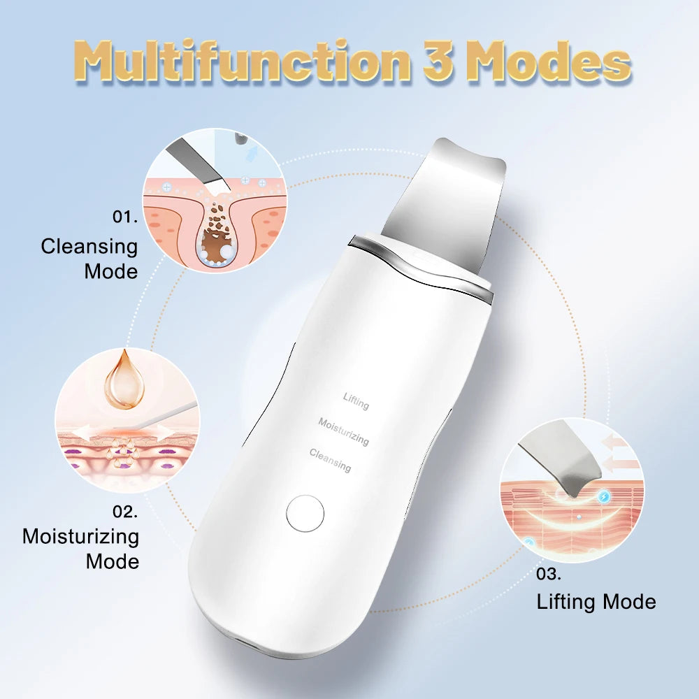 Epurateur de Peau Ultrasons Nettoyeur Pores Points Noirs EMS Visage | MDN Store 25