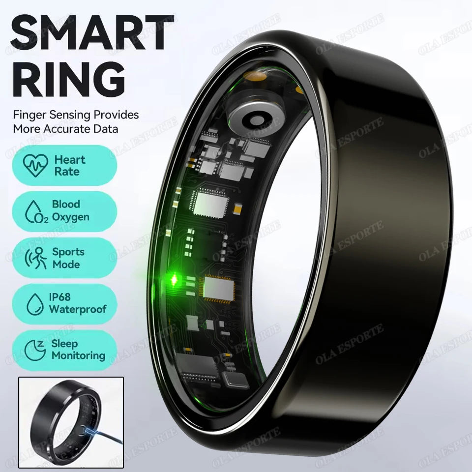 Bague Connectée Smart Ring Santé Étui Charge Étanche | MDN