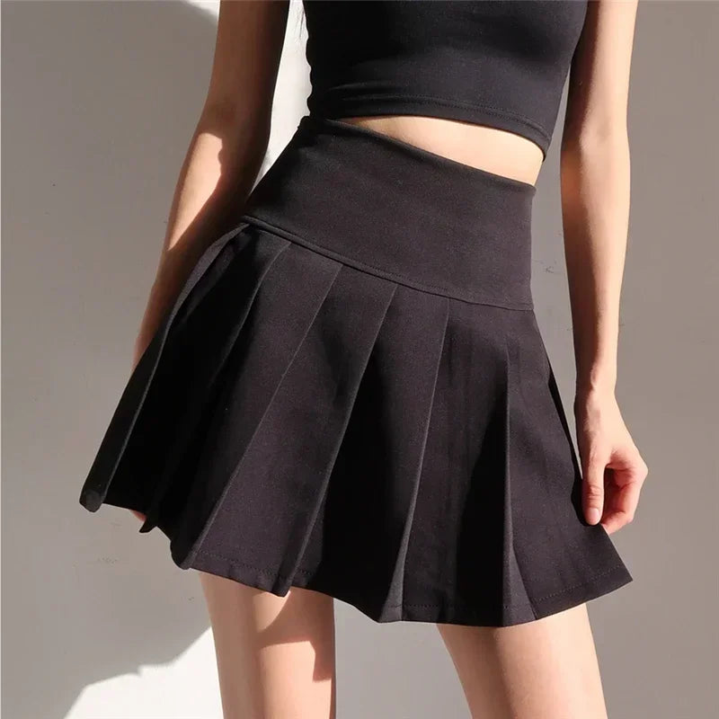 Jupe Plissée Taille Haute Mini Y2K | MDN Store