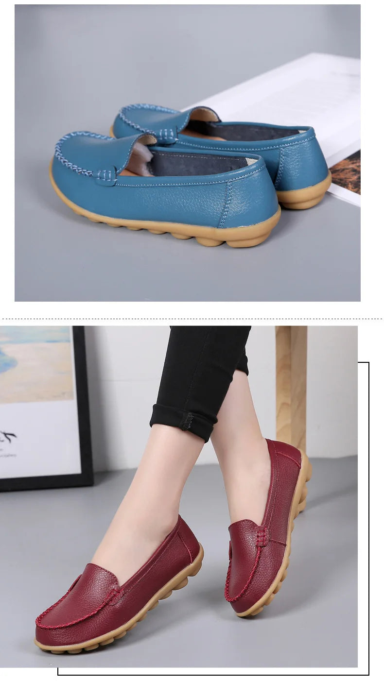 Chaussures Cuir Confort Slip-On Respirantes | MDN